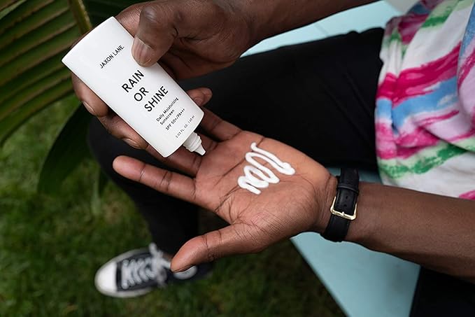 RAIN OR SHINE Anti Aging Face Sunscreen SPF 50 for Clear Skin w/Green Tea, Hyaluronic Acid, Vitamin E Oil, Ginseng, Licorice Root – SPF Moisturizer for Face & Body (Fragrance-Free, 2.03 Fl Oz, 4 pack)