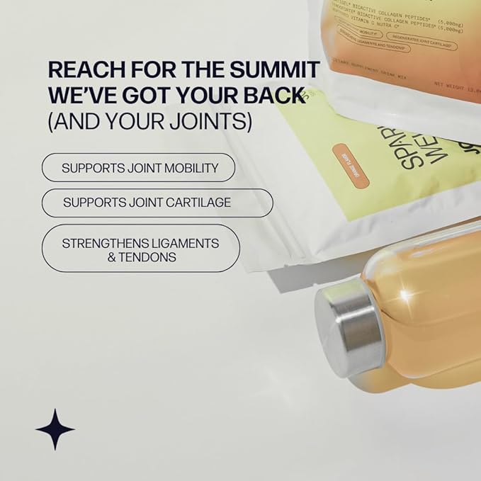 Sparkle Wellness FORTIGEL & TENDOFORTE Collagen Peptides | Collagen Powder with Calcium Ascorbate Vitamin C to Support Joint Mobility, Tendon & Ligament Health | Joint Boost (Mixed Berry) [30-Serves]