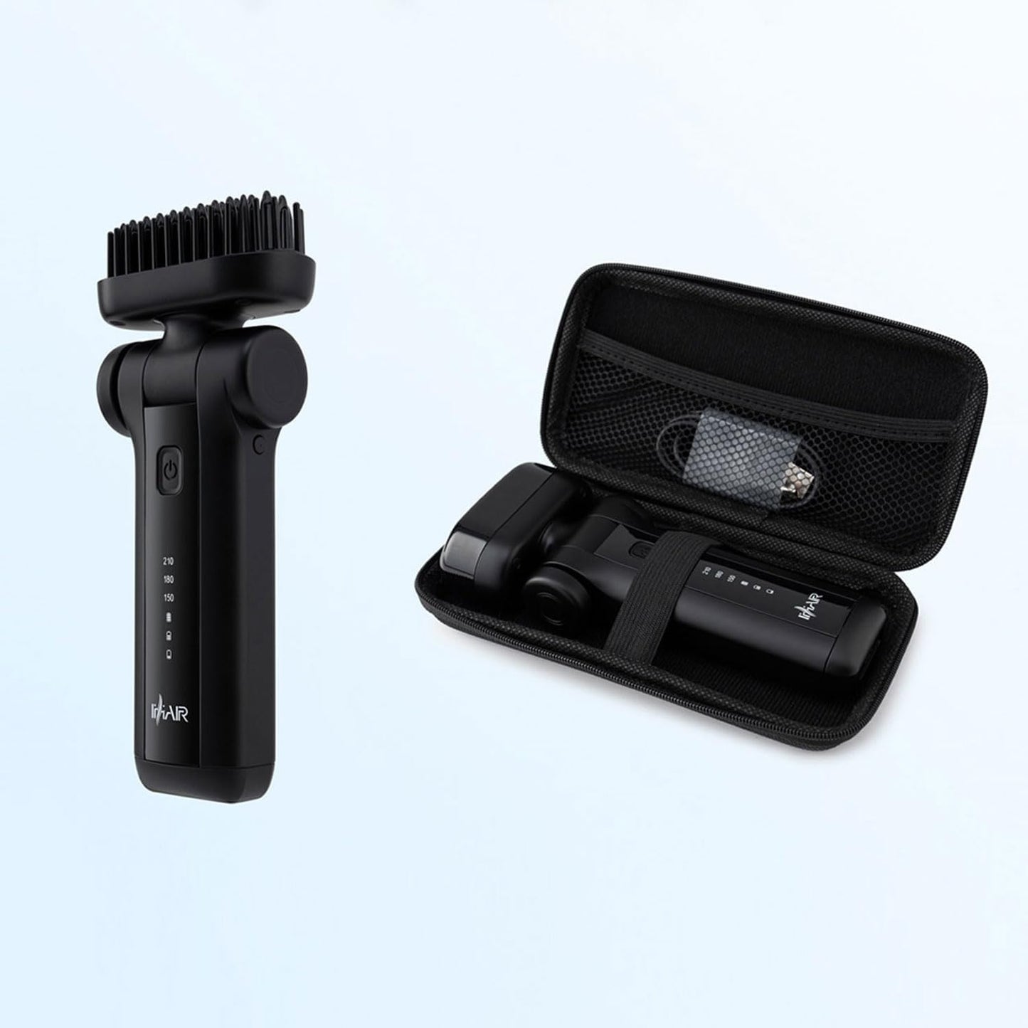 Portable Beard Straightener Brush Men Use,USB Rechargeable,6400mAh Battery,360° Anti-Scald Heated Comb,Fast Heating,Beard Straightener Brush for Short & Long Beards,Ideal for Home & Travel