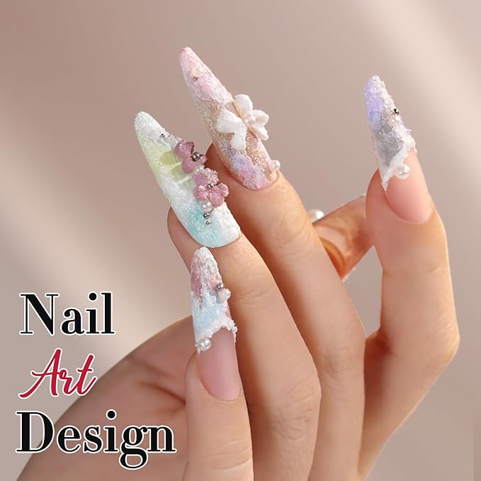 Double Rhythm 3D Nail Gel Solid Sculpting Gel for Nail Art Non-Sticky Hard Gel for Building Carving Molding Nail Extension Soak Off UV/LED Salon Home DIY 0.5 Oz (Gypsum Pink Purple)