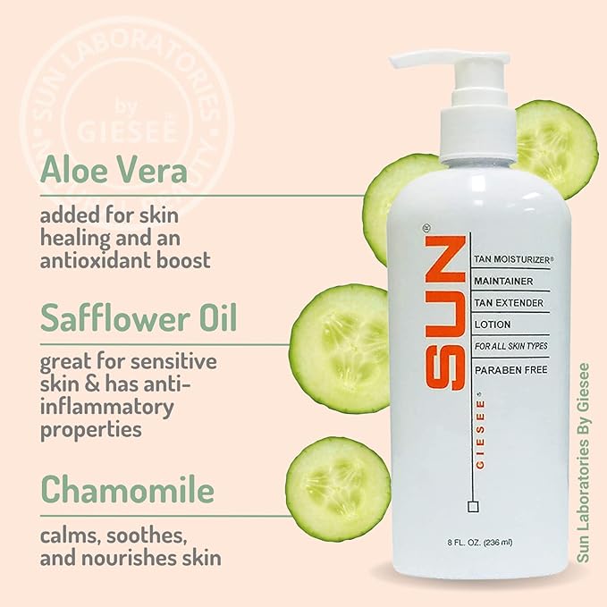 Sun Laboratories By Giesee Self Tanning Lotion, Tan Extender and Body Scrub - Very Dark Sunless Tanner for Natural Face & Body Self Tan - Gradual Self Tanning Lotion for Instant Sunless Glow