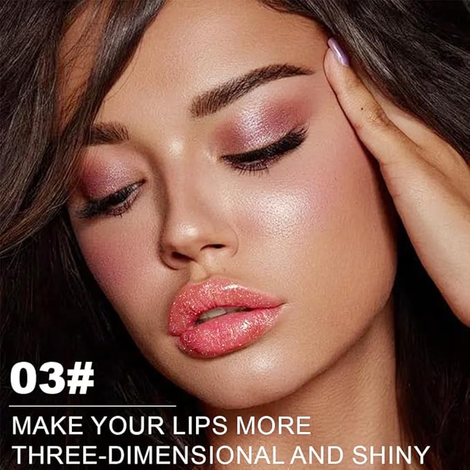 Kaely Glitter Metallic Lipstick, Shimmer Metallic Lipsticks for Women, High Pigmented Lip Color Long Lasting Waterproof Smudge Proof 24 Hour, Halloween Makeup, Vegan & Cruelty-Free, 03