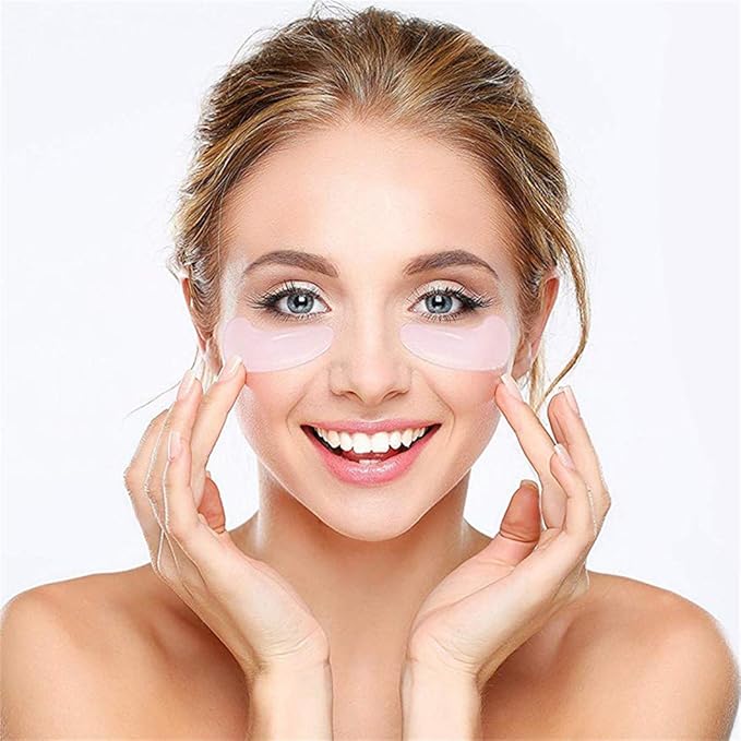 Under Eye Patches - 30 Pairs Collagen Eye Mask Eye Patches for Puffy Eyes and Dark Circles, Anti Aging Moisturizing Gel Eye Pads Under Eye Mask, Milk White