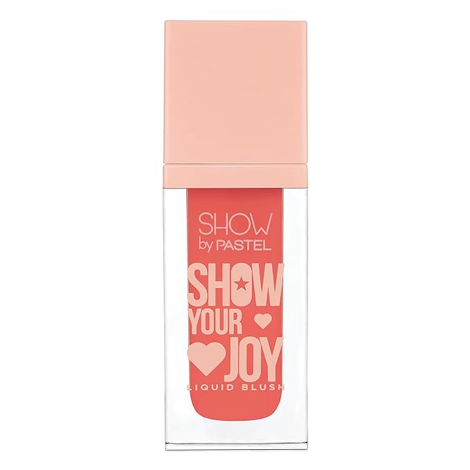 Show Your Joy Liquid Blush 56 | Orange | Dewy Finish | Natural Looking | Clean Beauty | Moisturize The Skin Up to 24 Hours | Cruelty-Free | Natural and Fresh Looking | 0.141 fl.oz.