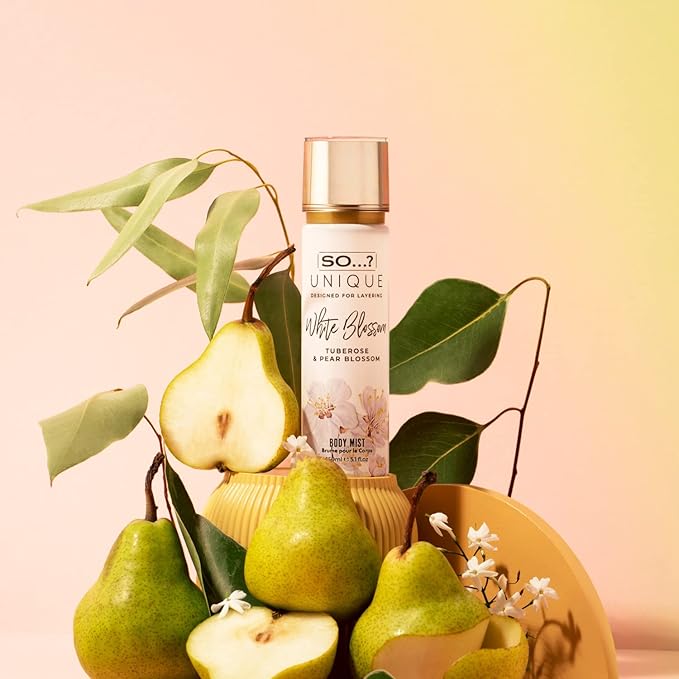 So…? Unique White Blossom Body Mist - Floral Vanilla Perfume for Women - Over 800 Sprays, Lasting 6 Hours - Ideal Gifts for Women - 5.1 oz