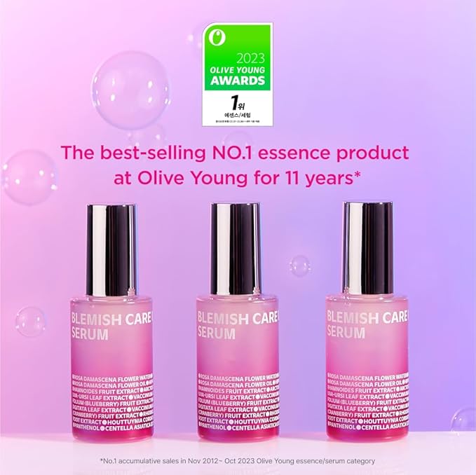 ISOI Blemish Care Up Serum Gift Set, Korean Skin Care for Hydration & Radiance – Full Size or 5-Step Travel Kit Options (5-Step Special Kit (1.77 fl.oz))