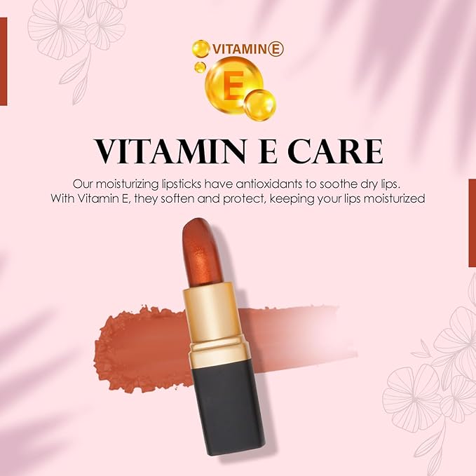 Vera Moore Creme Lipstick, Long Lasting, Lightweight, Moisturizing Opaque Color with Staying Power, Fragrance, and Paraben Free Cosmetics Soft Lipstick (Golden Bronze)