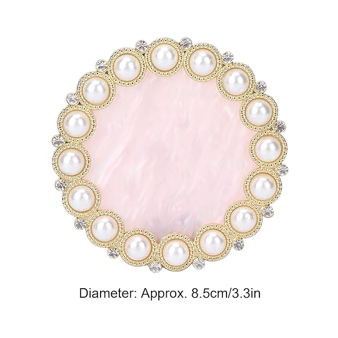 Resin Stone Nail Art Palette, Nail Art Display Board Cosmetic Nail Mixing Palette Drawing Color Mixing Nail Art Painting Gel Palette Tips Display Plate(Golden)