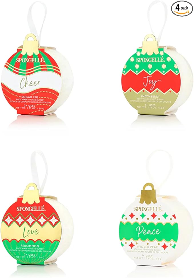 Spongelle Holiday Ornament Assorted Pack