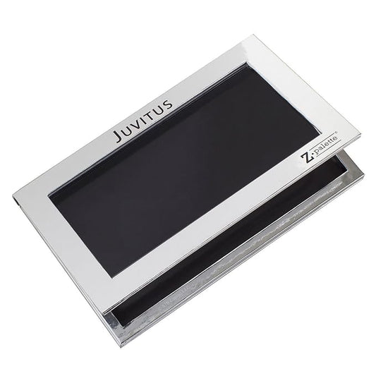 Z Palette Large Metallic Collection (Metallic Silver) with 20 Piece Metal Stickers - Made Exclusively for JUVITUS
