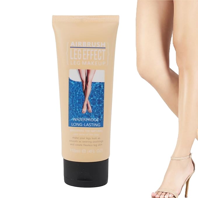 118ml Airbrush Legs, Leg Makeup Lotion, Body Makeup, Waterproof Long Lasting Full Coverage Lightweight Leg Body Cosmetic for Wedding (1#)