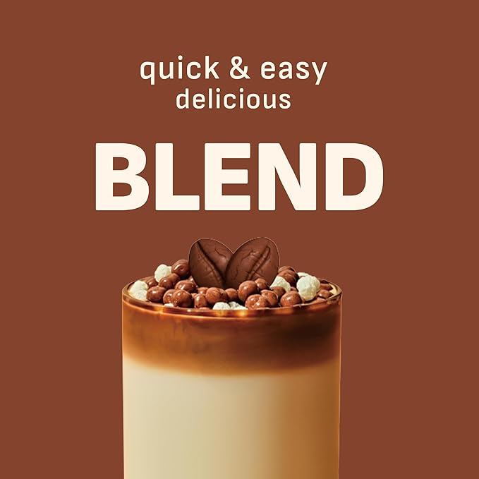 Dolce Latte Protein Shake, 20g Protein, Low Sugar, Keto-Friendly Meal Replacement Shake, 22.22oz, 14 Servings, With Crunchy Protein Balls