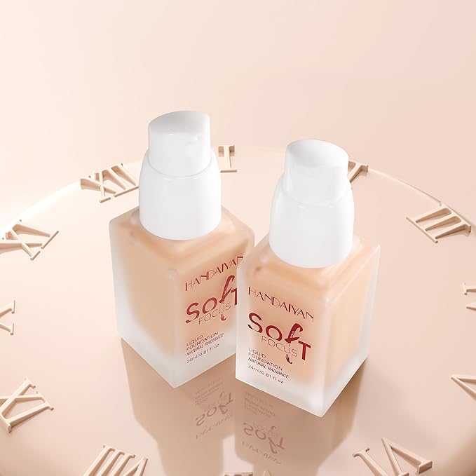 Full Cover Soft Focus Liquid Concealer, 24H Longwearing Waterproof Smooth Matte Flawless Finish Concealer Foundation Corrector for Eye Dark Circles Spots Face Concealer Matte Makeup Base,06