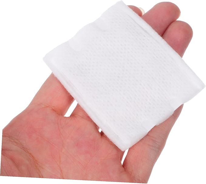 STOBAZA 220pcs Thick Double-Sided Facial Cotton Pads with Storage Bag Skin-Friendly Makeup Remover Pads for Women Soft Cosmetic for Toner Cleansing and Makeup Removal