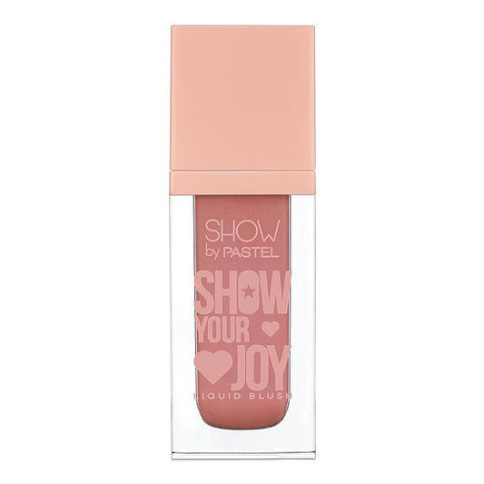 Show Your Joy Liquid Blush 53 | Peach | Dewy Finish | Natural Looking | Clean Beauty | Moisturize The Skin Up to 24 Hours | Cruelty-Free | Natural and Fresh Looking | 0.141 fl.oz.