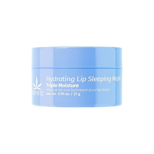Hempz Hydrating Lip Sleeping Mask - Triple Moisture Fresh Citrus (.95 Oz.) | Overnight Hydrating Lip Balm for Dry Lips, Lip Repair, Chapped Lip Treatment & Nourishment for Women
