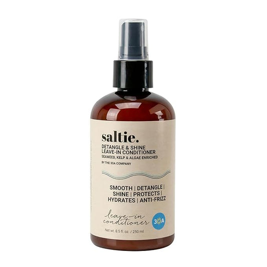 Leave-In Conditioner, 8.5 fl. Oz/250ml - Seaweed, Kelp & Algae Enriched Detangle & Shine Hair Treatment -Ideal For Frizzy and All Hair Type , Protects Scalp