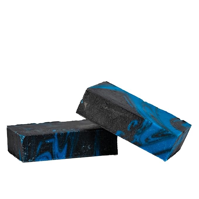 Live Bearded All-Natural Bar Soap for Men, 6-Pack of 5 oz - Made in the USA - Exfoliates and Moisturizes - Charcoal, Pumice, Shea Butter | Legend Scent - Sandalwood, Vanilla