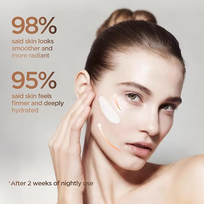 Night Cream for Women – Firming & Tightening Face Moisturizer with Niacinamide, Peptides, Hyaluronic Acid & Vitamin E – Hydrating Skincare for Dry, Mature Skin, 1.76 fl.oz