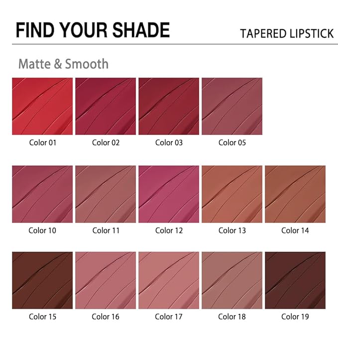 evpct Chestnut Maroon Gradient Matte Lipstick Crayon Lip Liner Pencil for Women, Dark Brown Cream Lip Combo Lipstick Long Lasting Waterproof for Flawless Contour Gradual Ombre Effect Lip Pencil Makeup