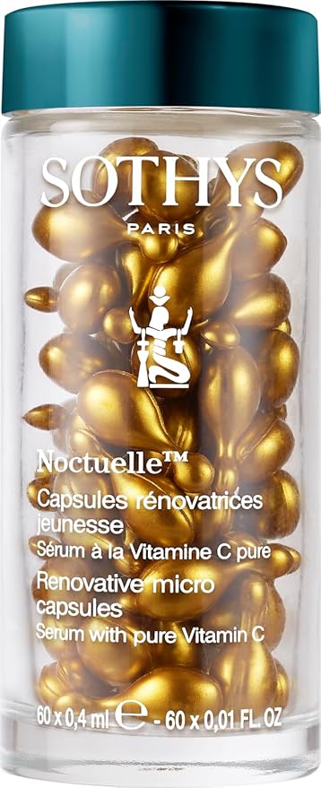 SOTHYS Renovative Micro-Capsules - Vitamin C Serum for Face | Vegan Capsules | Anti-Aging, Dark Spot | Night Treatment | 60 x .01 Fl Oz