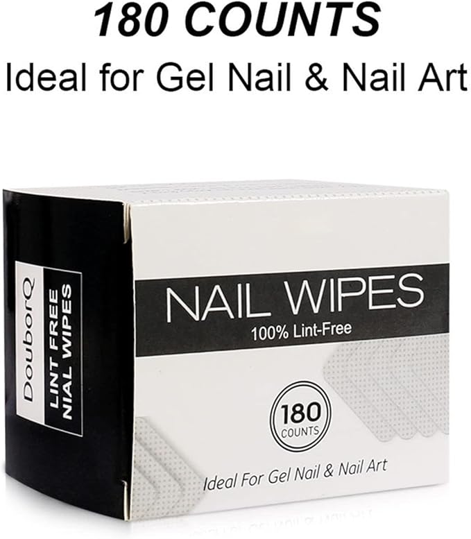 Gel Nail Polish Remover Compatible with Machine Disposable Nail Wipes Nail Polish Remover Cotton Lint Frees Cotton Pads for Gel Nails Finger/Toe Nail Care Care Kit (A, One Size)