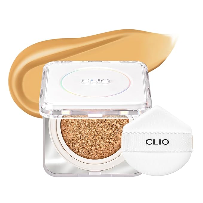 CLIO Kill Cover Founwear Cushion The Original – 20 Shades, Buildable Light to Medium Coverage, Natural Finish, Korean Makeup Foundation, Long-Lasting Skin Fit, 26W CHEESE