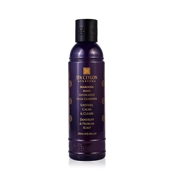 SPA CEYLON Margosa Mint Medicated Hair Cleanser | Powerful Formula for Dandruff & Scalp Problems | Itching | Flaking | Hair and Scalp Wellness