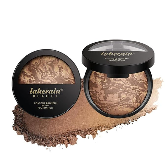 Baked Brighten Foundation, Coror Correcting Baked Balance Foundation,Buildable Coverage, Lightweight Powder Foundation, Creates a Perfect Canvas and a Natural Semi-Matte Finish(02# Tan)