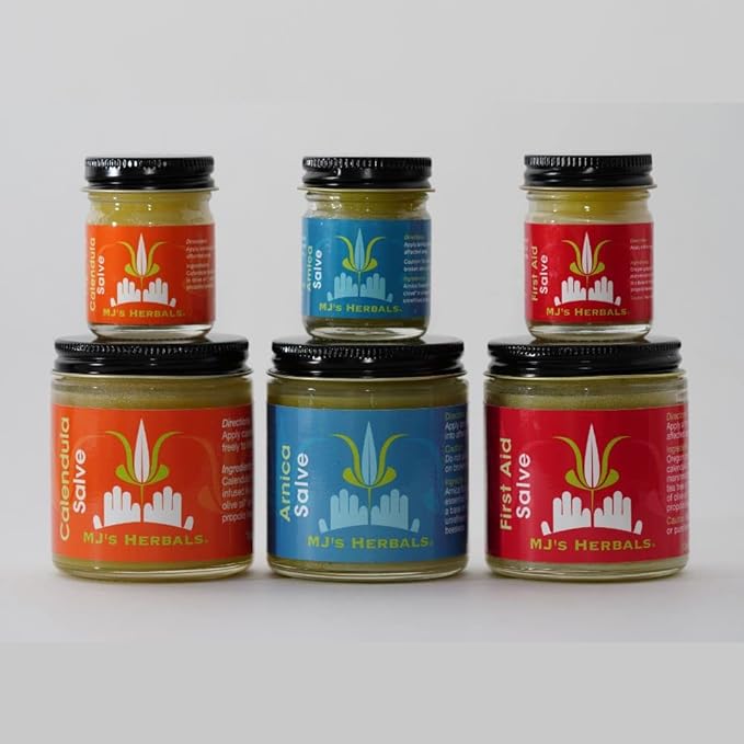 MJ’s Herbals Arnica Salve | Organic, Maximum Strength, Immediate Relief for Sore Muscles & Feet | Bruise Recovery, Fantastic Massage & After Yoga Balm | No Parabens, No Synthetics (1 oz)
