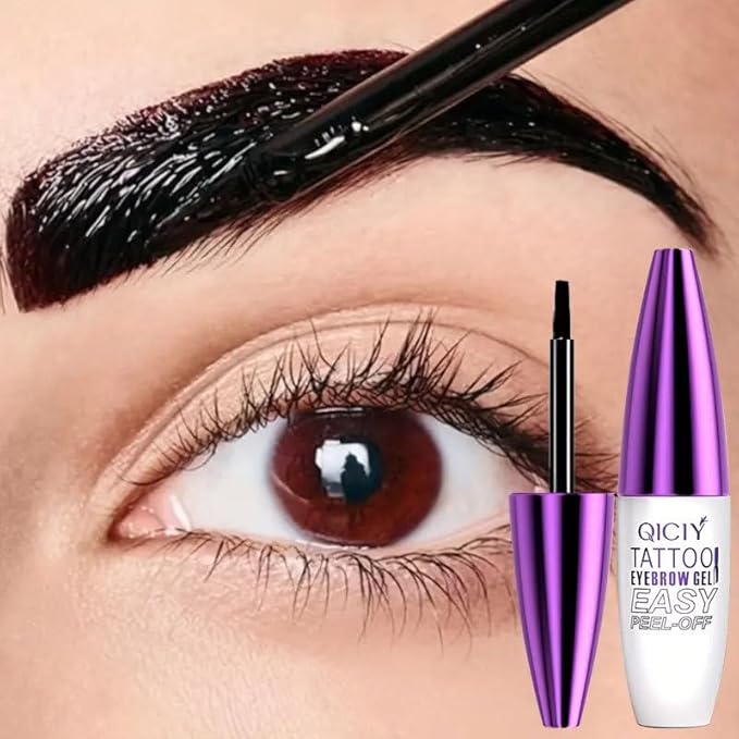 2pcs Gray Brown Tattoo Eyebrow Gel Tinting, Waterproof & Transfer-proof for Fuller Brows, Suitable for All Skin Types (Gray Brown, 2Pcs)