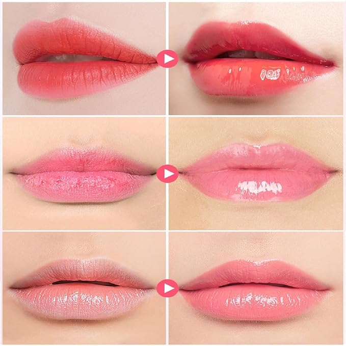 4 Pcs Bee Lip Balm Lip Mask Honey Pot, Honey & Strawberry Lip Mask Propolis Moisturizing Lip Balm Hydrating Prevention Dry and Cracked Lip Scrubs Exfoliator,Reduces Lip Lines.