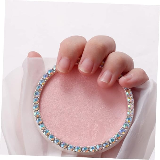 Nail Art Palette, Nail Charm Display Stand Painting Color Mixing Tray Makeup Mixing Plate, Pink