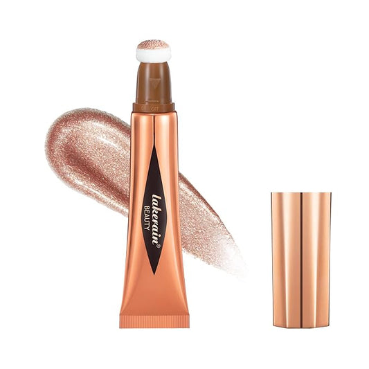 Liquid Highlighter Beauty Stick, Highlighter Makeup, Highlighter Wand,Liquid Beauty Stick With Cushion Applicator For Highlighter, Natural Matte FinIsh Makeup For Women(04#)