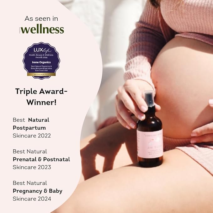 Organic Belly Oil for Pregnancy Stretch Mark Prevention and Treatment Award Winning Anti Stretch Mark Tummy Oil For Pregnancy and Postpartum - Hydrating Bump Serum