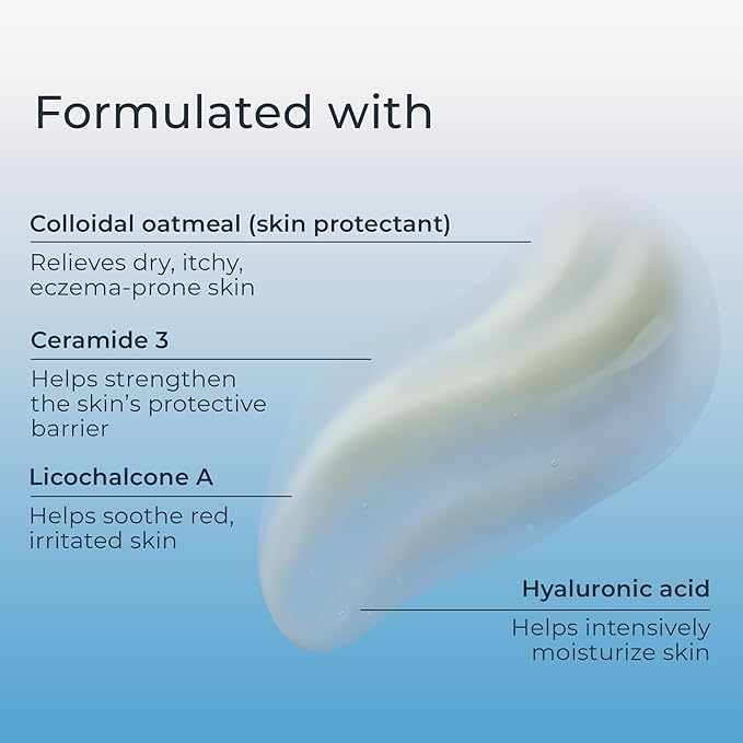 Eucerin Eczema Relief Hydrogel for Dry, Itchy, Eczema-Prone Skin, Fragrance Free and Steroid Free Body Moisturizer for Dry Skin, 5 Fl Oz Tube