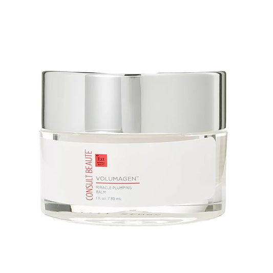 Consult Beaute Volumagen Miracle Plumping Barrier Balm - Facial Moisture Slugging - Overnight Deep Skin Hydration - Dry Skin - Hyaluronic Acid - Petrolatum Free - Lanolin Free - Mineral Oil Free 1 oz