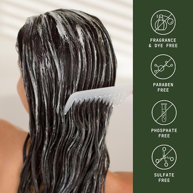 Natural Conditioner for Hair Care, Sulfate Free Conditioner with Vitamin E, Castor, Argan and Almond Oil, Rosemary and Peppermint Scent, For All Hair, 13.5 fl oz