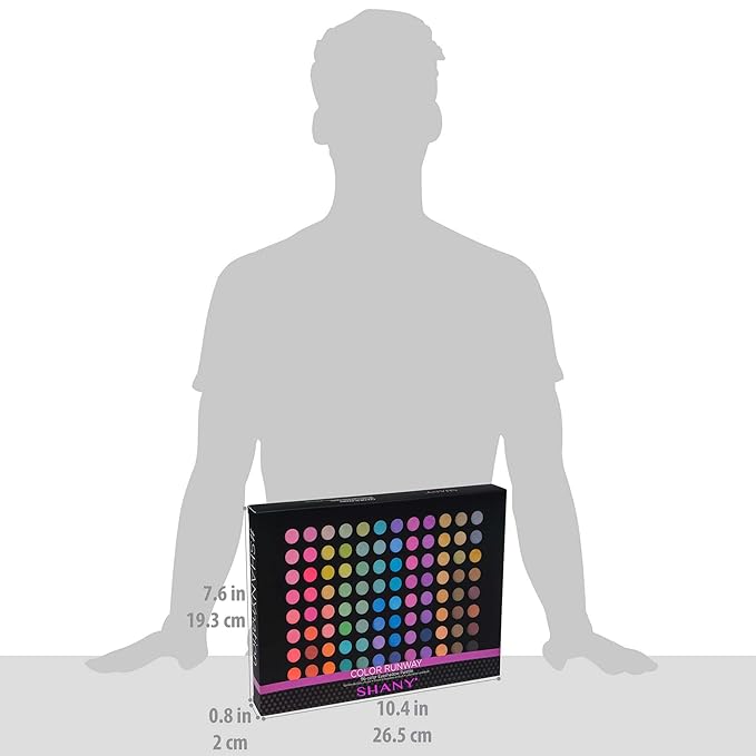 SHANY 96 COLOR RUNWAY Eyeshadow Palette - Highly Pigmented Blendable Natural and Matte Eye shadow Colors Professional Makeup Eye shadow Palette