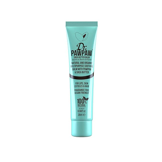 Shea Butter Balm, Multi-Purpose Natural No Fragrance, for Hydrating Lips, Skin, Hair, Cuticles, Nails & Beauty Finishing (25 ml)
