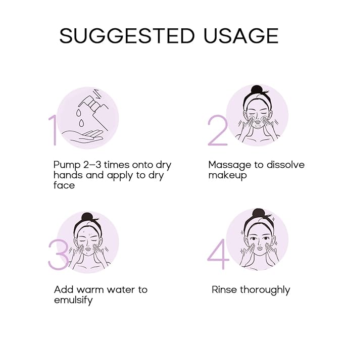 Deep Cleansing Oil, Waterproof Makeup Remover for All Skin, Makeup Blackhead Remover Gentle and Non-irritating, Facial Oil Cleanser 5.07oz