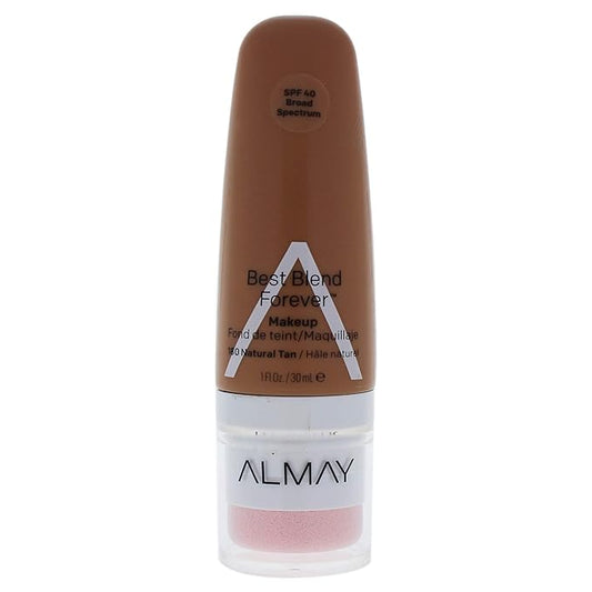 Almay Best Blend Forever Foundation, Natural Tan, 1 fl. oz., SPF 40 Broad Spectrum