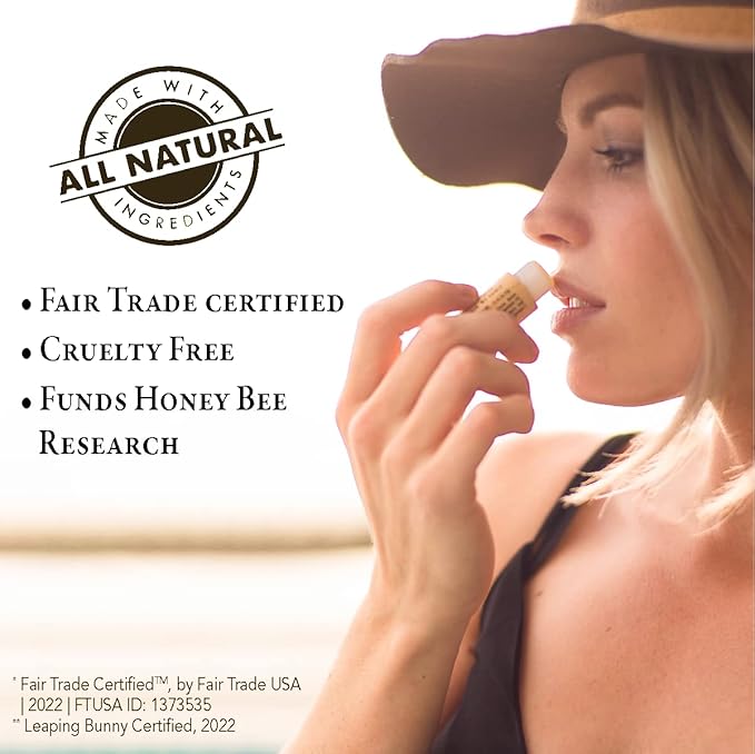 Bee Bella Lip Balm Variety Pack Gift Set, Cherry, Pomegranate Mango, Vanilla Bean, Peppermint, & Lavender Vanilla, 5 Pack - Hydrating, Moisturizing, Natural, Organic Beeswax, Vitamin E, Made in USA