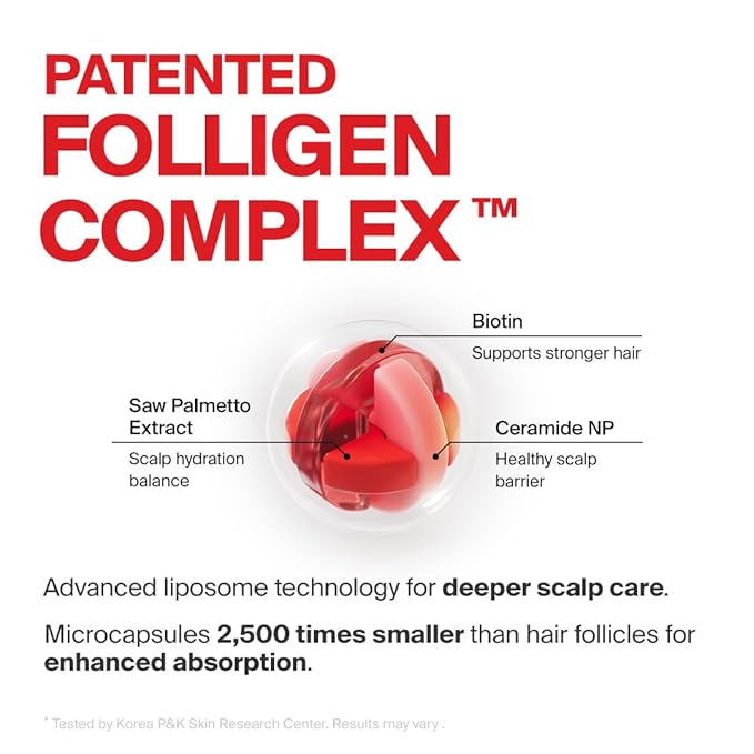 Dr.FORHAIR Bio-3 Folligen Shampoo 500 ml/16.91 fl. oz. | Hair Strengthening and Volumizing | Revitalizes and Moisturizes