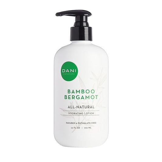 Naturals Hand & Body Lotion - Clean Bamboo Bergamot Scented, Deep Hydration Lotion for Dry Skin, With Shea Butter & Aloe Vera, Natural & Organic Ingredients, Paraben-Free, 12 Oz