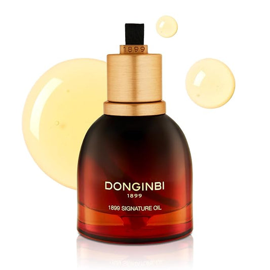 Donginbi 1899 Signature Oil - Skin Barrier Repair & Firming Face Oil for Women, Jojoba Seed Oil & Sweet Almond Oil for Sensitive Skin, Korean Red Ginseng Skin Care, 0.88 floz / 25ml
