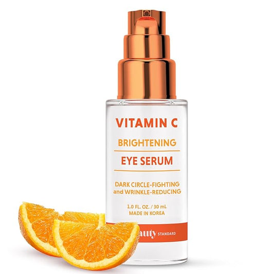 Vitamin C Under Eye Serum - Anti-Aging, Reduces Puffiness, Dark Circles & Wrinkles, Hydrating - Dermatologist Tested, Korean Skin Care - 1 oz / 30 ml
