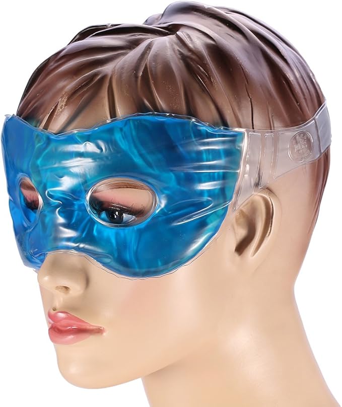 Therapeutic Cold or Warm Eye Mask,Soothing Relaxing Comfortable with Adjustable Strap Gel Remedy Relief Masks