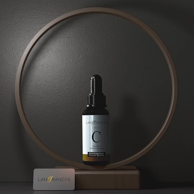 Vitamin C and Hyaluronic Acid Face Serum, Brightening and Anti-Aging, Plant-Based Formula, Unisex, 1 oz