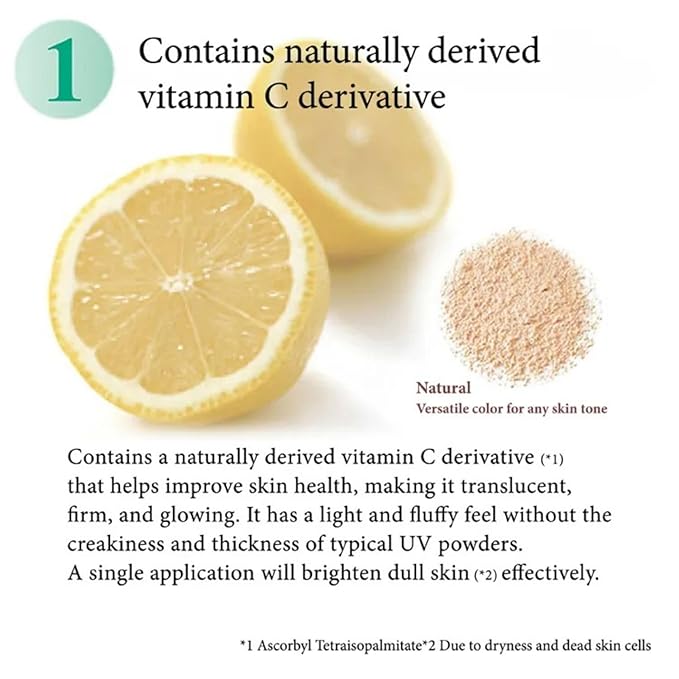 UV Clear Face Powder 10g – Lightweight Loose Powder With SPF30 PA+++ And Plant-Based Formula For A Smooth, Natural Finish